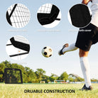 HOMCOM Football Training Net Target Goal, with Adjustable Angles - Black - anydaydirect