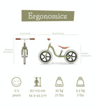 Chillafish Balance Bike Charlie Lux - Olive - anydaydirect