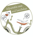 Chillafish Balance Bike Charlie Lux - Olive - anydaydirect