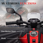 AIYAPLAY 12V Honda Licensed Kids Electric Motorbike w/ Music, Headlights, Early Education Function, for 3-6 Years - Red - anydaydirect