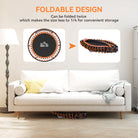 HOMCOM Mini Round Steel Frame Trampoline w/ Adjustable Handle, Orange - anydaydirect