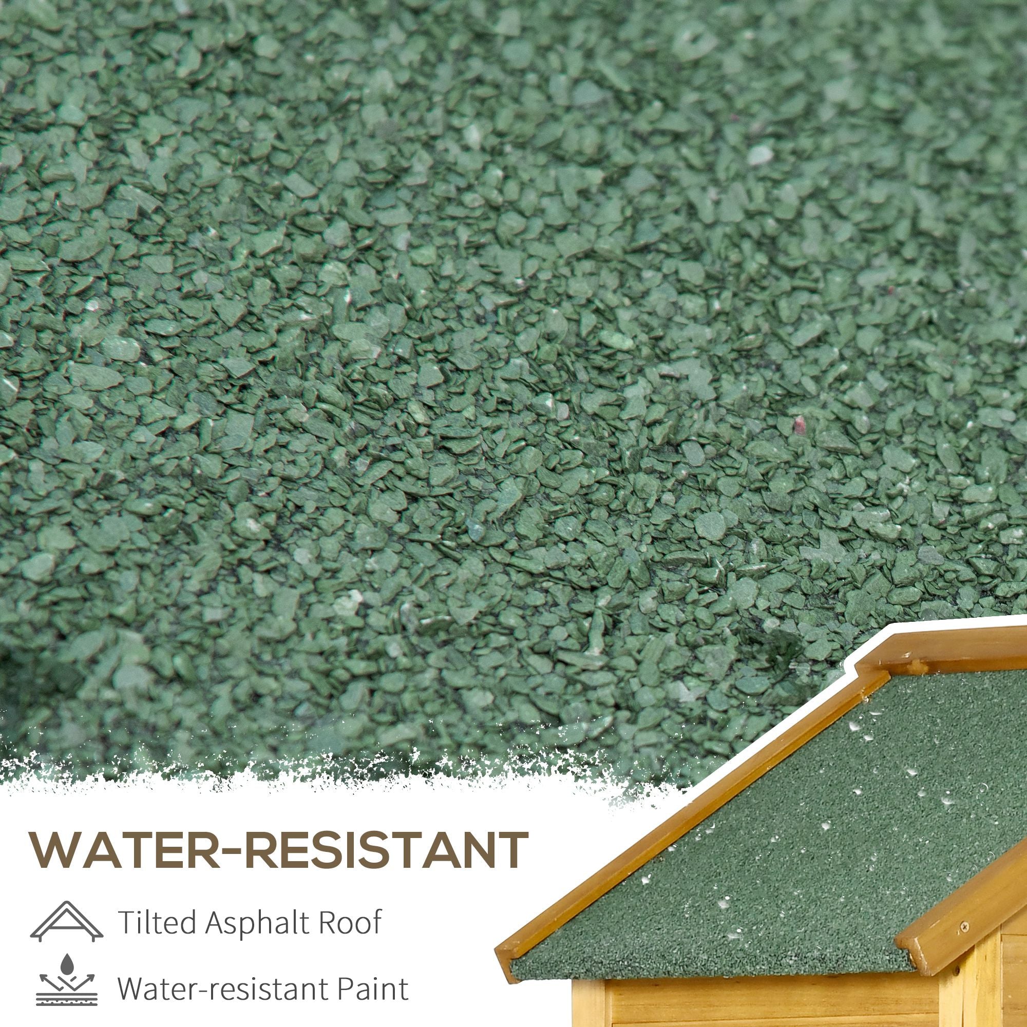 Outsunny Wooden Garden Storage Shed Utility Gardener Cabinet w/ 3 Shelves and 2 Door, 191.5cm x 79cm x 49cm, Natural Wood Effect - anydaydirect