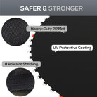 SPORTNOW Trampoline Replacement Mat with Spring Pull Tool, 54 V-Hooks, for 10ft Trampoline using 14cm Springs, Black - anydaydirect