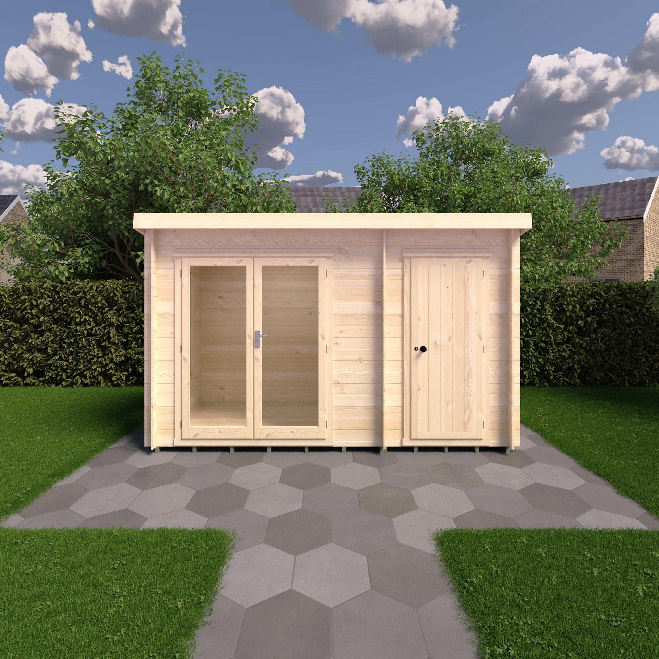 Shire Elm 6x12 Log Cabin