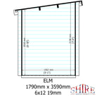 Shire Elm 6x12 Log Cabin