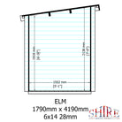 Shire Elm 6x14 Log Cabin