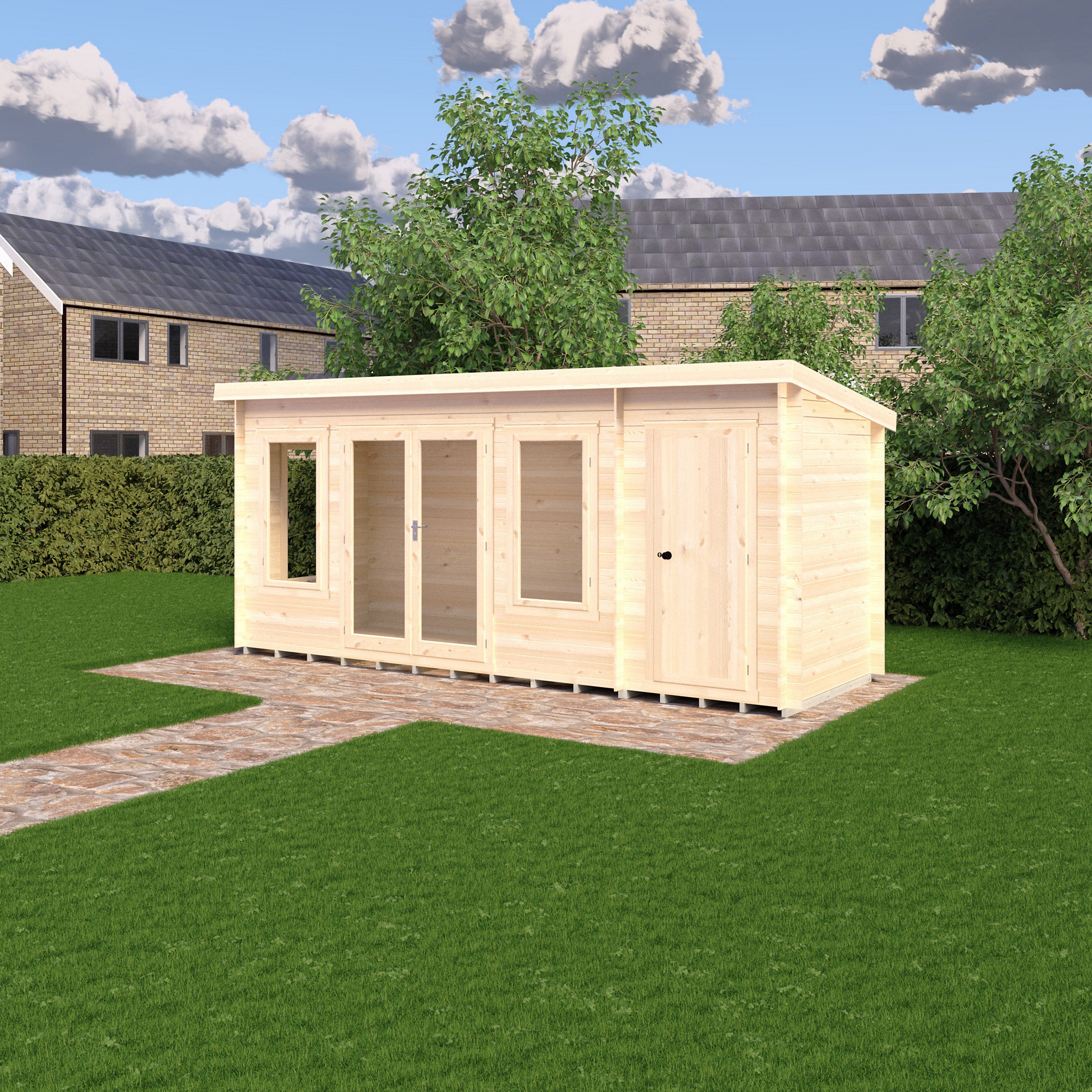 Shire Elm 6x17 Log Cabin