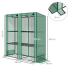 Outsunny Three-Tier Mini Greenhouse 2026 - Green - anydaydirect