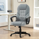 HOMCOM Faux Leather Office Chair - Grey - anydaydirect