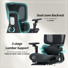 HOMCOM Ergonomic Office Chair Special, High Back Mesh Desk Chair, Black - anydaydirect