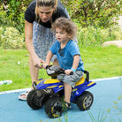 HOMCOM Kids Quad Bike Walker with Engaging Sound Effects, Sturdy PP Construction, Vibrant Yellow & Blue - anydaydirect