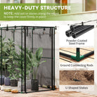 Outsunny Fruit Cage Bird Netting, Brassica Cage Plant Protection Tent with Zipped Door, Anti Bird, Insects, Small Animals, Black - anydaydirect