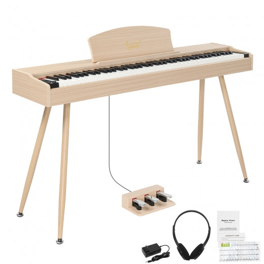 Glarry GDP-203 88 Key Standard Full Weighted Hammer-action Keybed Digital Piano - anydaydirect