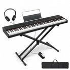 Glarry GPP-203D01 88 Key Full Size Semi-Weighted Standard Electric Digital Piano Black - anydaydirect