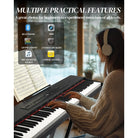 Glarry GPP-203D01 88 Key Full Size Semi-Weighted Standard Electric Digital Piano Black - anydaydirect