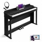 Glarry GDP-205S01 88-Key Fully Weighted Upright Digital Piano with Flip Cover Black - anydaydirect