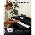 Glarry GDP-205S01 88-Key Fully Weighted Upright Digital Piano with Flip Cover Black - anydaydirect
