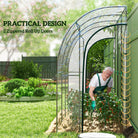 Outsunny 214cm x 118cm Walk-In Lean To Greenhouse, with Accessories - anydaydirect