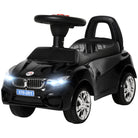 HOMCOM Ride-On Car, Baby Toddler Walker, Foot to Floor Sliding Car, Easy-Glide Wheels, Safe Design, Black. - anydaydirect