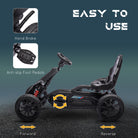 HOMCOM Children Pedal Go Kart, Kids Ride on Racer w/ Adjustable Seat, Shock Absorption EVA Tyres, Handbrake, for Kids Aged 3-8 - anydaydirect