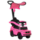 HOMCOM Mercedes-Benz G350 Push Car: Toddler Foot-to-Floor Slider with Steering Wheel, Pink - anydaydirect