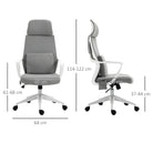 Vinsetto Massage Pillow Office Chair - Grey - anydaydirect