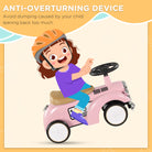 AIYAPLAY Foot To Floor Slider for Toddlers with Under Seat Storage Ride on Sliding Car with Horn Aged 12-36 Months Pink - anydaydirect