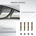 Outsunny Door Canopy Awning Outdoor Window Rain Shelter Cover for Front/Back Door Porch Clear 100 x 75cm - anydaydirect