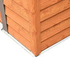 Outsunny 6 x 5 ft Garden Storage Shed Apex Store for Gardening Tool with Foundation and Ventilation, Brown - anydaydirect