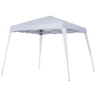 Outsunny 3 M x 3 M Base/ 2.5 M x 2.5 M Top Pop Up Gazebo with Carry Bag, Height Adjustable Slant Leg Party Tent Instant Event Shelter for Garden, Patio, White - anydaydirect
