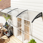 Outsunny Front Door Canopy, Outdoor Awning, Rain Shelter, 303 x 96cm , Clear - anydaydirect