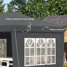 Outsunny 3 x 6m Pop-Up Gazebo, with Removable Walls - Grey - anydaydirect