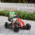 HOMCOM 12V Electric Go Kart for Kids, Ride-On Racing Go Kart w/ Forward Reversing, Rechargeable Battery, 2 Speeds, for Kids Aged 3-8, Red - anydaydirect
