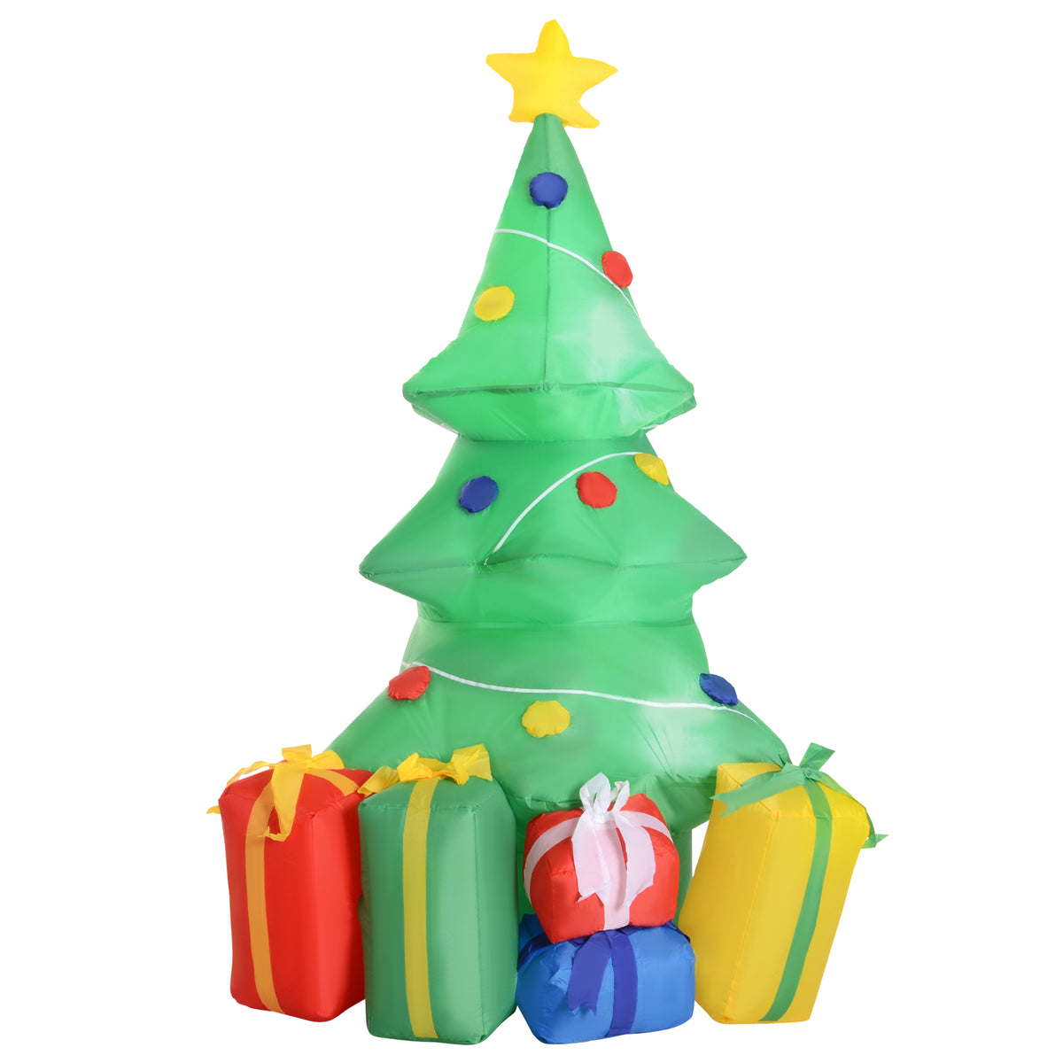 HOMCOM 1.5m Inflatable Christmas Tree W/LED lights - anydaydirect