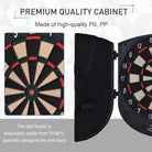 HOMCOM  Electronic Dartboard Set 26 Games and 185 Variations with 6 Darts and Cabinet to Stroage Multi-Game Option Ready-to-Play - anydaydirect