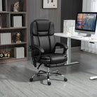 Vinsetto Six Point Vibrating Massage Office Chair - Black - anydaydirect