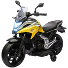AIYAPLAY 12V Honda Licensed Kids Electric Motorbike w/ Music, Headlights, Early Education Function, for 3-6 Years - Yellow - anydaydirect