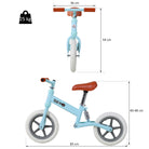 HOMCOM Stride-Right Toddler Cycle: Pedal-Free Balance Trainer for Developing Walking Prowess, Azure Blue - anydaydirect