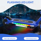 AIYAPLAY Electric Scooter for Ages 6-14, with Colourful Light and Electric Brake, Electric Scooter E Scooter, Up to 10 KM/H & 8 KM, Blue - anydaydirect