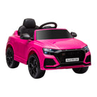 Kids Electric Ride On Car HOMCOM Compatible 6V Battery-powered Audi RS Q8 Toy with Remote Control Lights USB MP3 Bluetooth Pink - anydaydirect