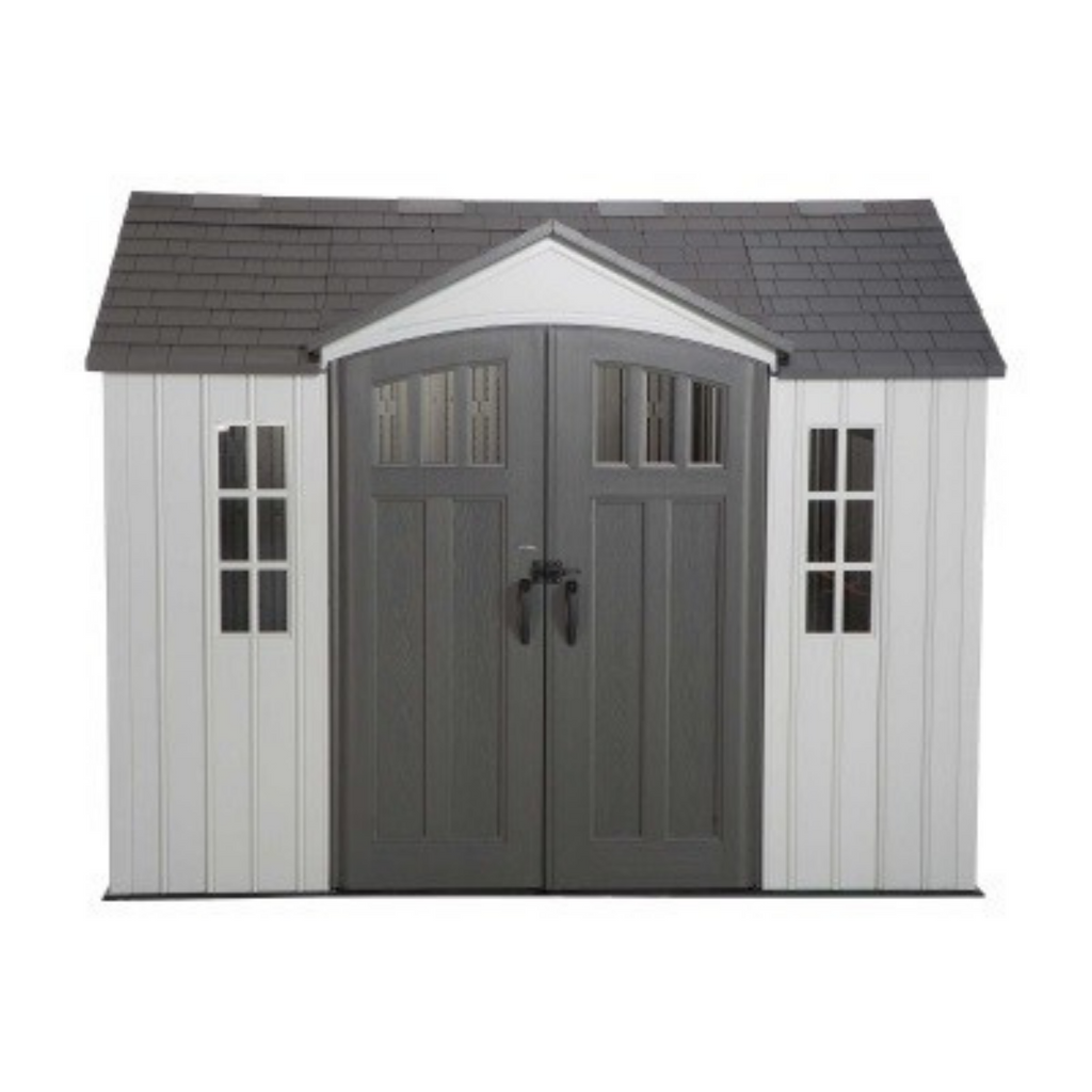 Heavy Duty 10x8ft Plastic Garden Shed by Lifetime - anydaydirect