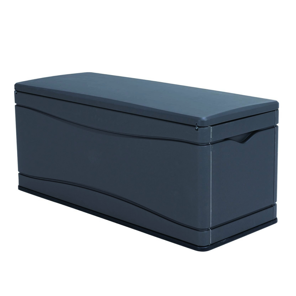 Lifetime 500 Litre Large Cushion Box -  Dark Grey - anydaydirect