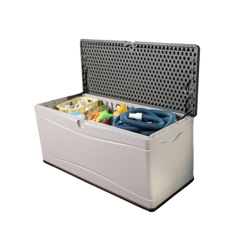 Lifetime 500 Litre Plastic Outdoor Storage Box - Brown/Desert Sand - anydaydirect