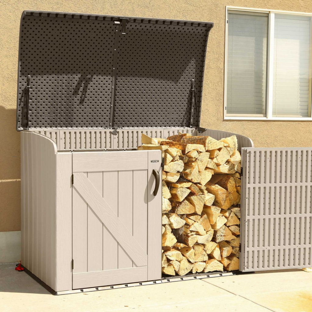 Durable 6x3.5ft Lifetime Horizontal Storage Plastic Shed - anydaydirect