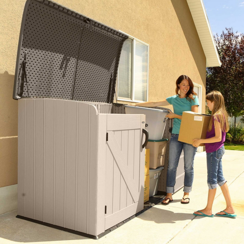 Durable 6x3.5ft Lifetime Horizontal Storage Plastic Shed - anydaydirect