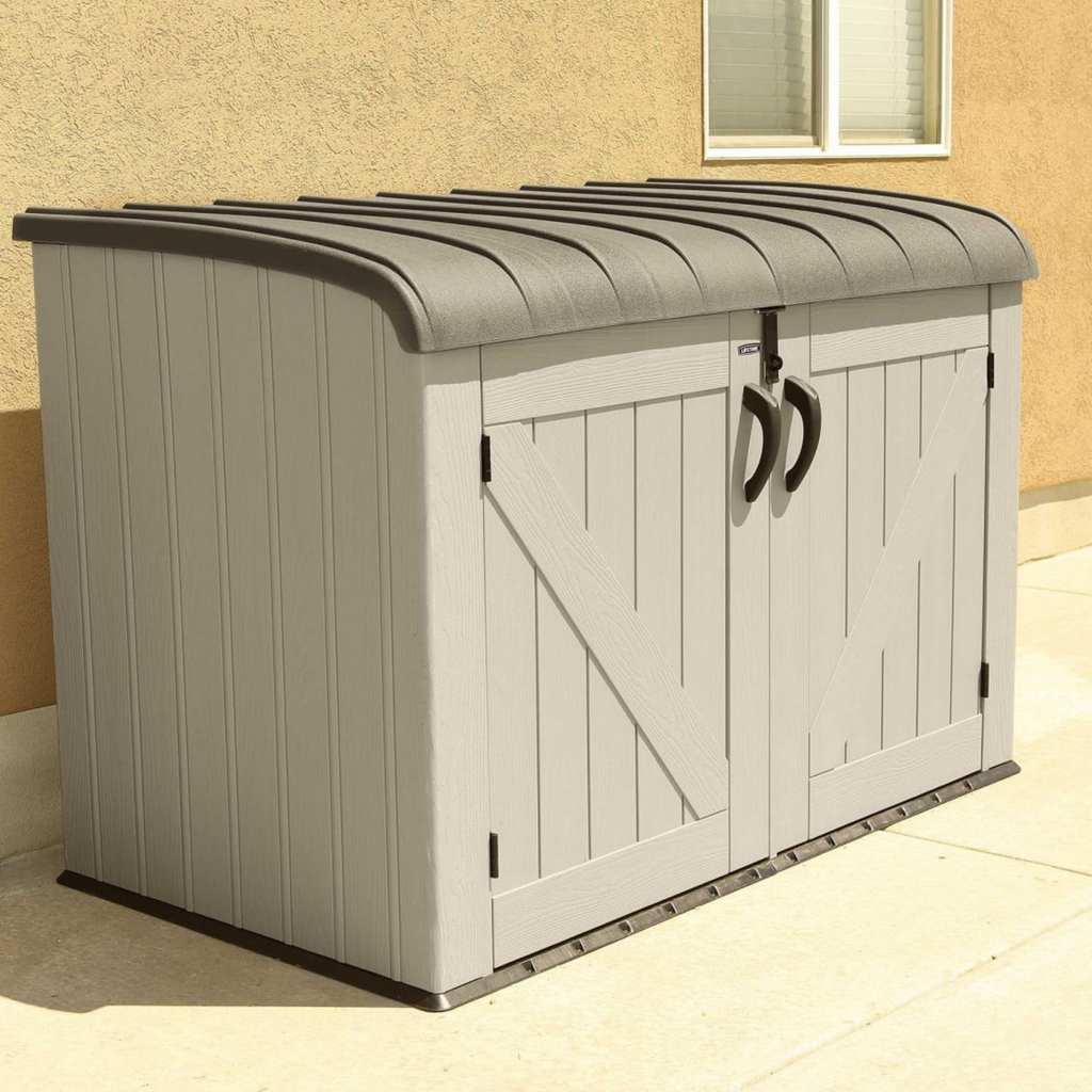 Durable 6x3.5ft Lifetime Horizontal Storage Plastic Shed - anydaydirect