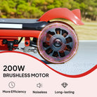 AIYAPLAY Electric Scooter for Kids Ages 6-14, with Dual Brakes, Flash Wheel and Colourful Light, Kids Electric Scooter E Scooter, Up to 12 KM/H & 10 KM, Red - anydaydirect