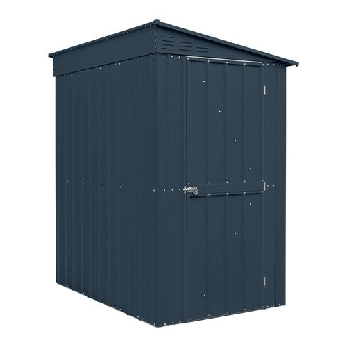 4x6ft Lean-To Metal Garden Shed – Durable & Space-Saving - anydaydirect