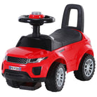 HOMCOM 3-in-1 Ride On Car Foot To Floor Slider Toddler w/ Horn Steering Wheel NO POWER Manual Under Seat Storage Safe Design Red - anydaydirect