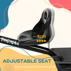 AIYAPLAY Kids Trike for 2-5 Years with Adjustable Seat, Pedal, Baskets, Black - anydaydirect